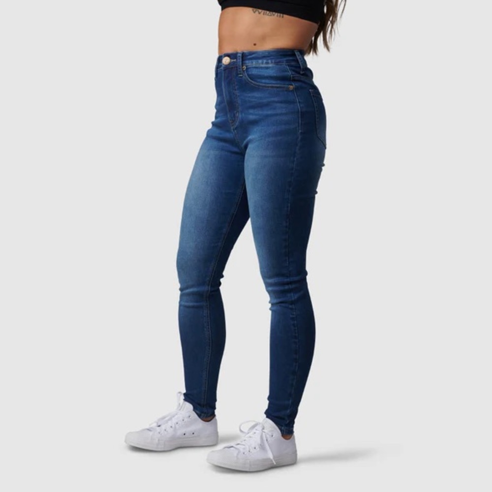Curvy Skinny Dark Wash Jeans - Size 29